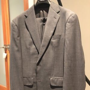 Coppley Men's Two Piece Suit - Grey Microcheck